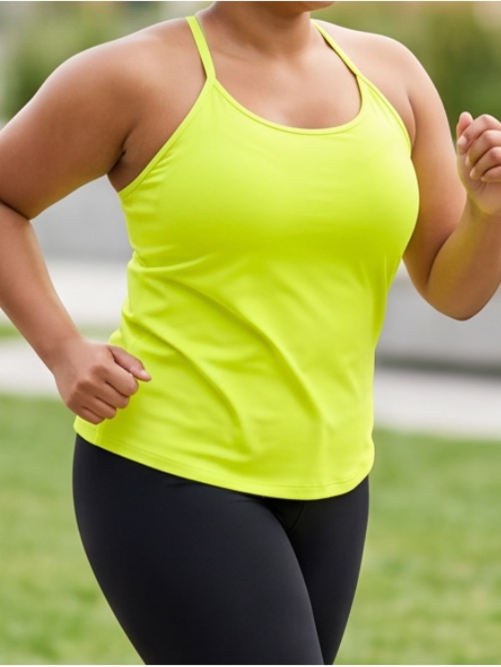 Woman's Neon Yellow Active Tank Top